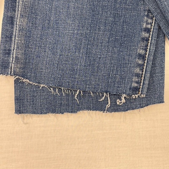KanCan Signature Estilo Jeans Distressed Mid Rise Frayed Hem Size 15/31 - Picture 7 of 10